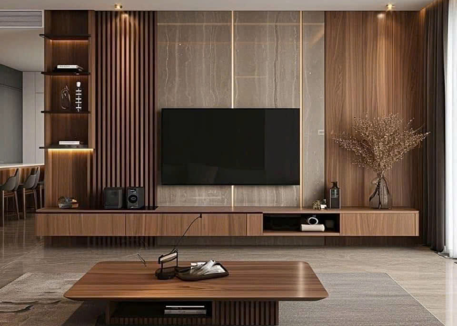 Bàn làm việc liền kệ sách